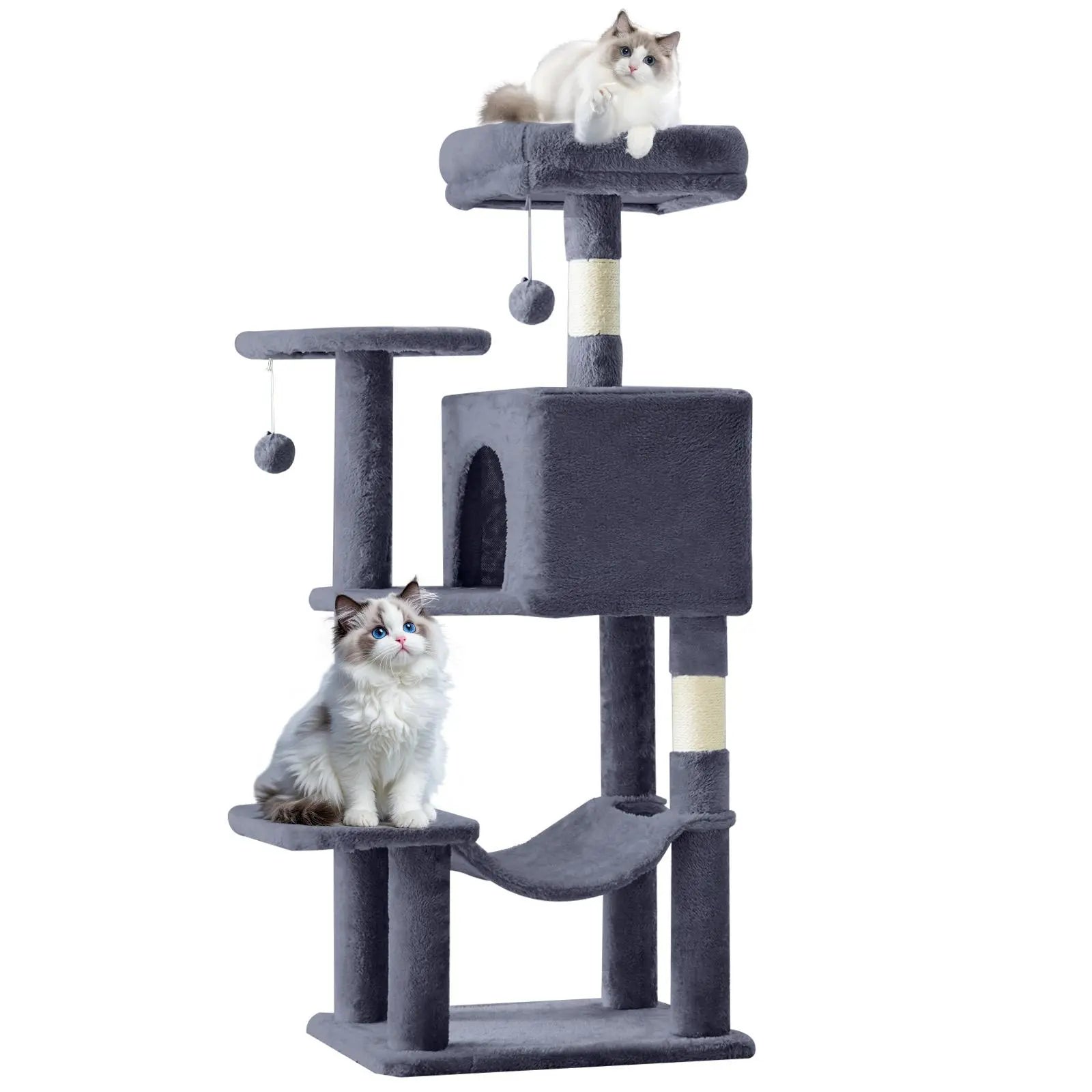 【Dealsforyoudays】 Cat Climbing Shelf, Post Cascading Cat Climbing Shelf, Indoor Playhouse, Cozy Nest, Durable, Space-Saving Design, Gift for Pet Owners