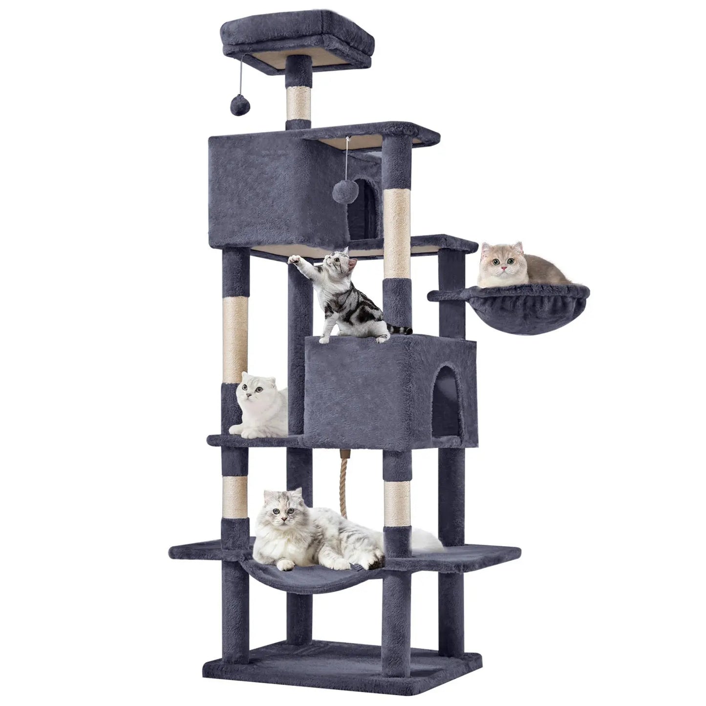 【Dealsforyoudays】 Cat Climbing Shelf, Post Cascading Cat Climbing Shelf, Indoor Playhouse, Cozy Nest, Durable, Space-Saving Design, Gift for Pet Owners