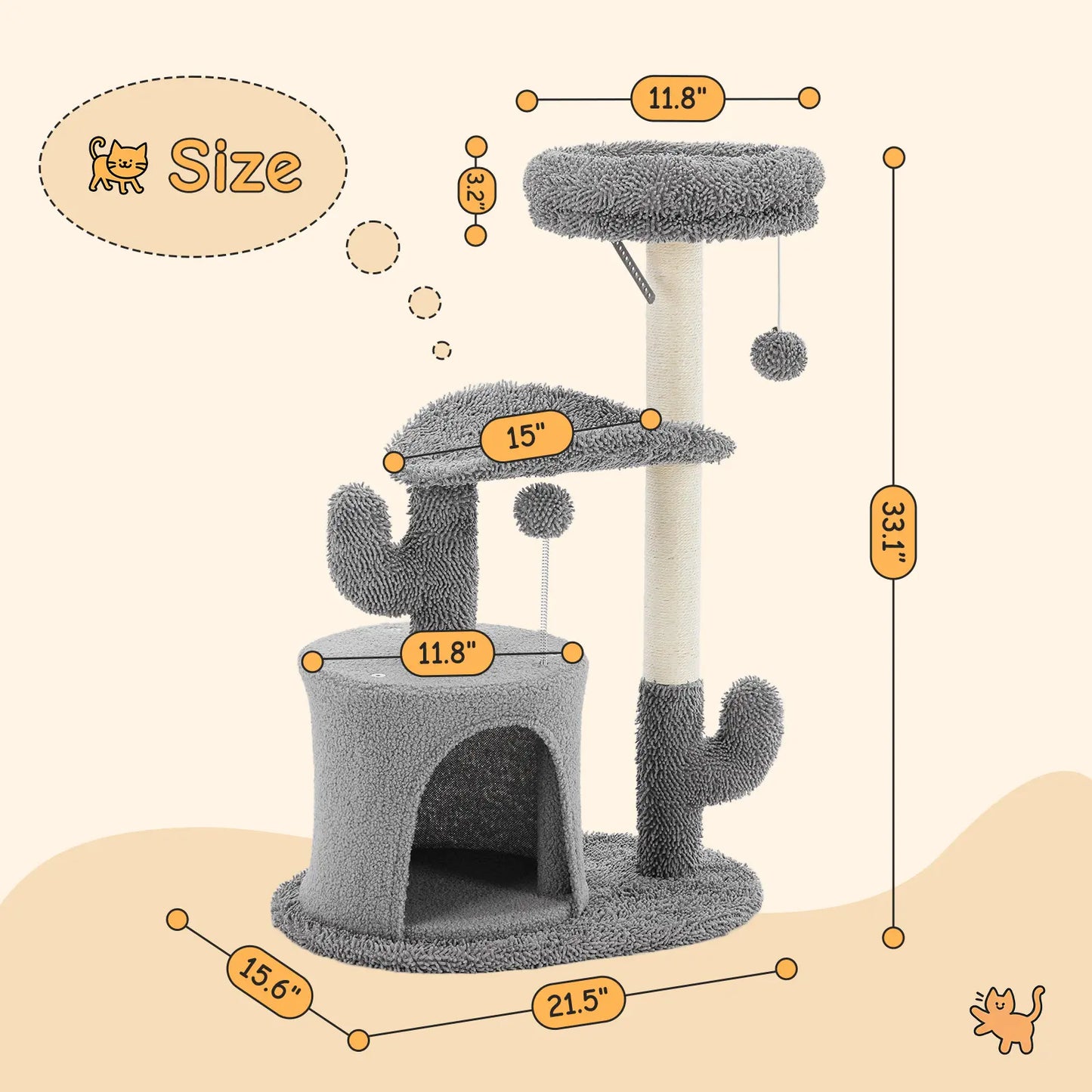 【Dealsforyoudays】 Cat Climbing Shelf, Post Cascading Cat Climbing Shelf, Indoor Playhouse, Cozy Nest, Durable, Space-Saving Design, Gift for Pet Owners