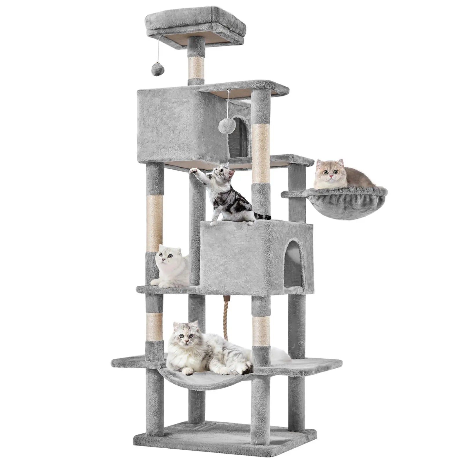 【Dealsforyoudays】 Cat Climbing Shelf, Post Cascading Cat Climbing Shelf, Indoor Playhouse, Cozy Nest, Durable, Space-Saving Design, Gift for Pet Owners