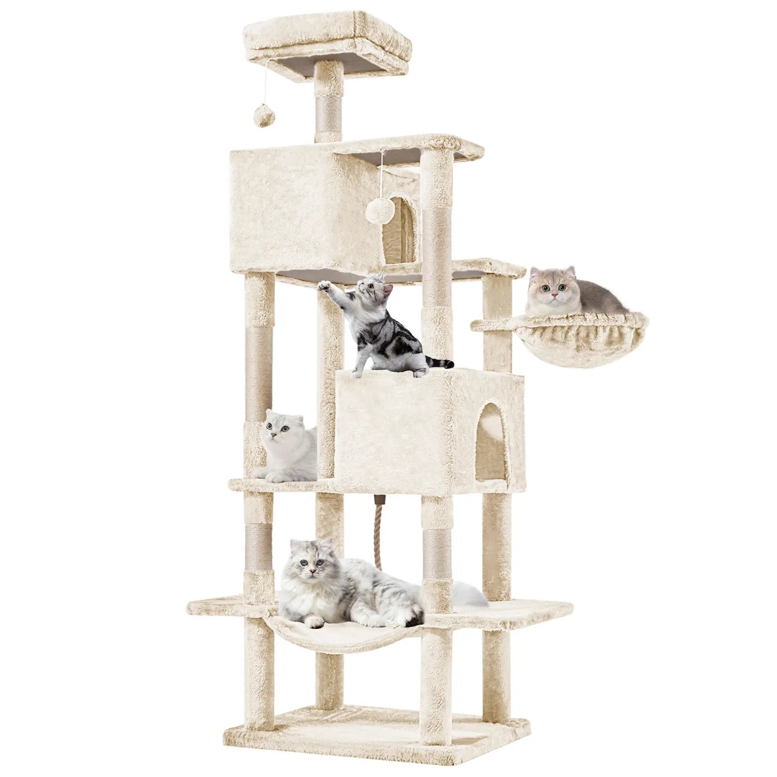 【Dealsforyoudays】 Cat Climbing Shelf, Post Cascading Cat Climbing Shelf, Indoor Playhouse, Cozy Nest, Durable, Space-Saving Design, Gift for Pet Owners